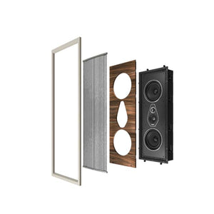 Sonus faber Palladio PL 664 left / right / center In-Wall Speaker - Premium Kit (with wooden panel and string grille)
