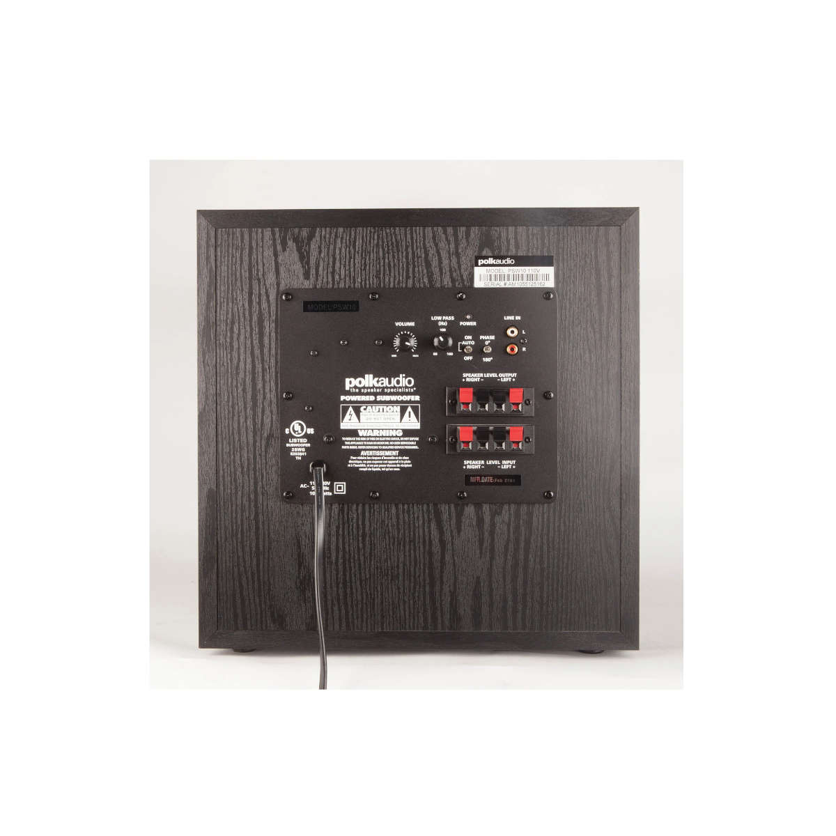 Polk Audio PSW 10 10" 100 Watt Powered Subwoofer