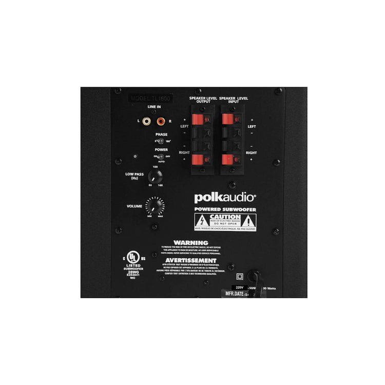 Polk Audio TL1600 5.1 Channel Home Theater Speaker System