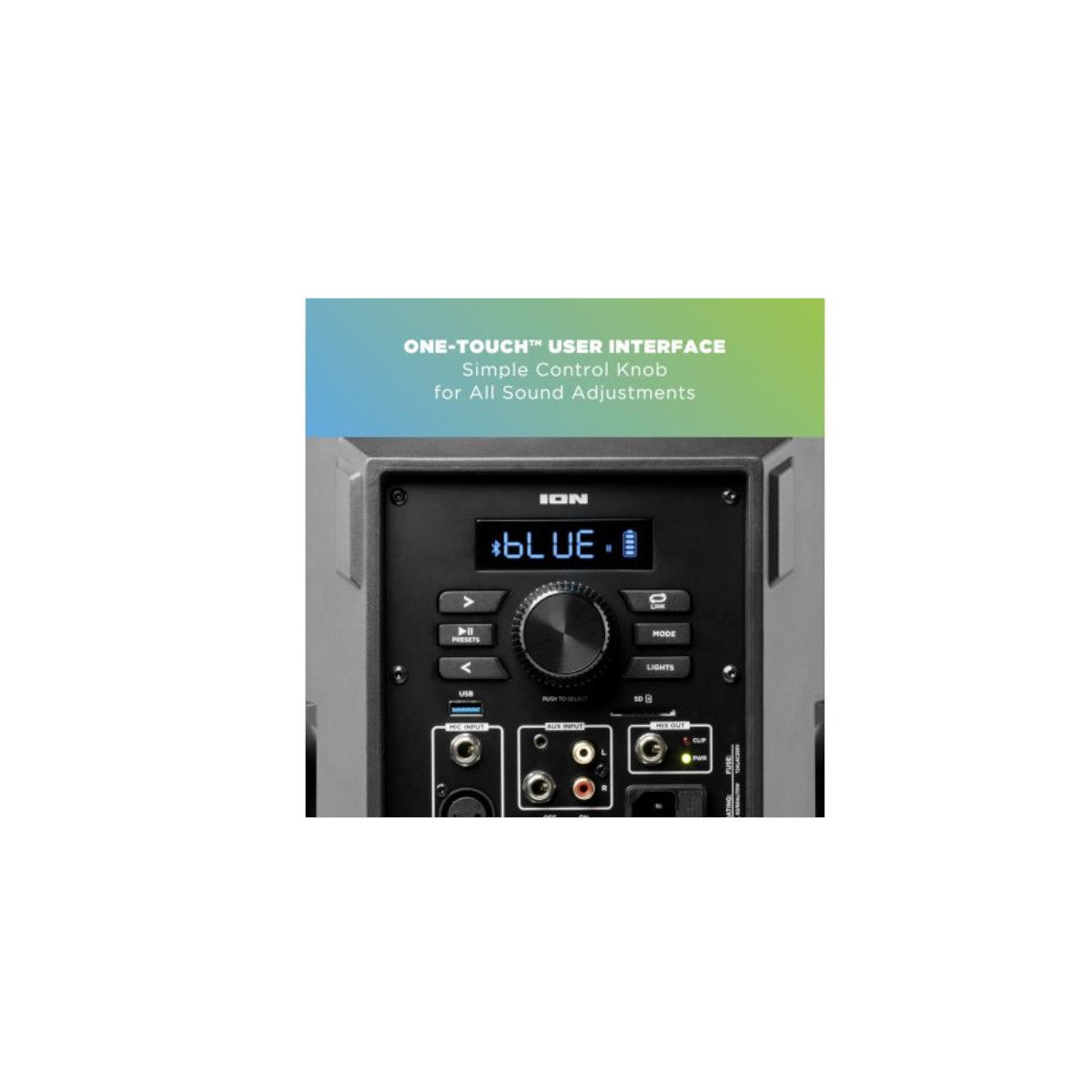 ION Audio One touch user interface