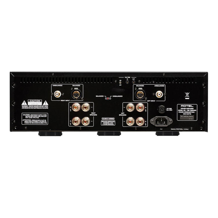 Rotel RB-1582 MkII Stereo Power Amplifier - Rear View
