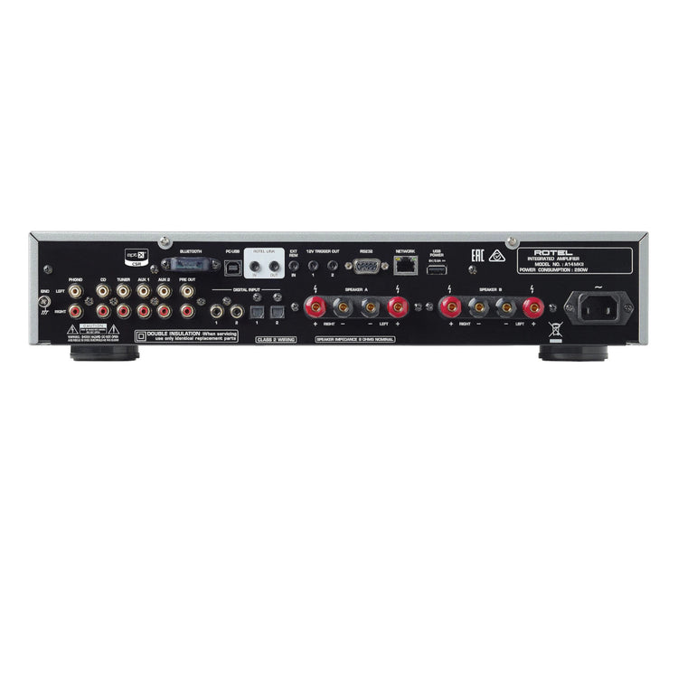 Rotel A14 MKII Integrated Amplifier (Black) - Rear View