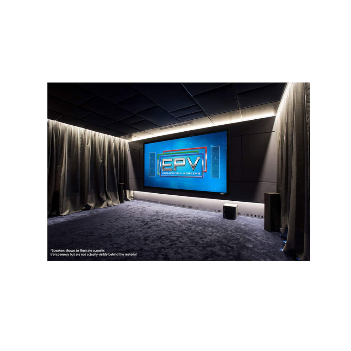 Elite Screens ezFrame Acoustic4K 16:9 Fixed Frame Projector Screen 135" (SE135WH1-A4K) - Ooberpad India