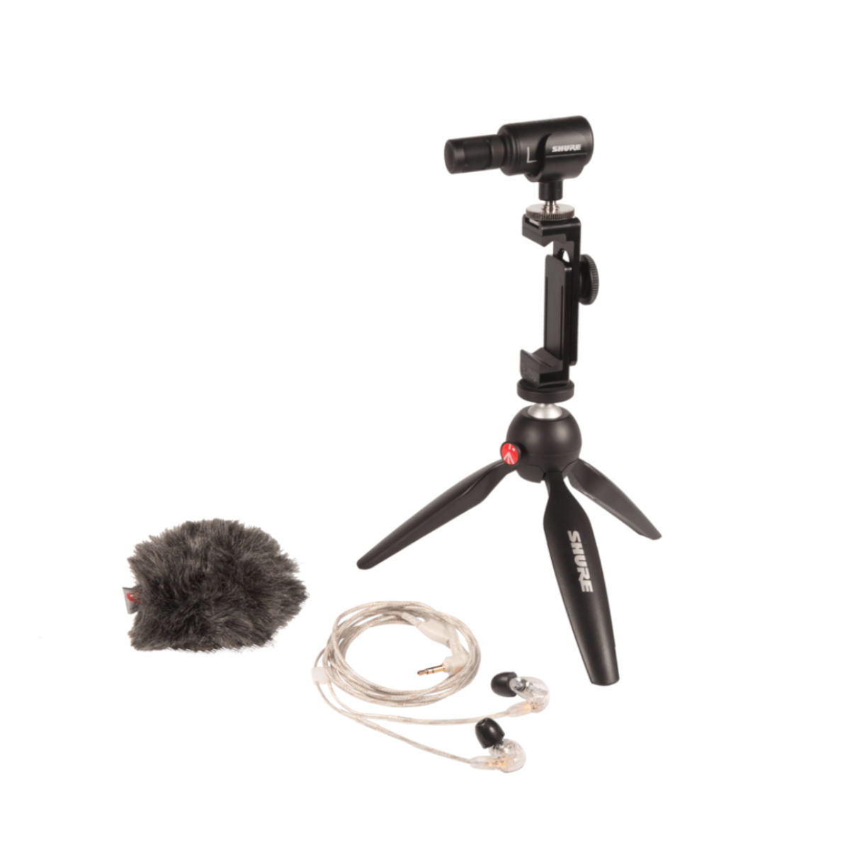 Shure Motiv MV88+ SE215-CL BUNDLE Portable Videography Kit 