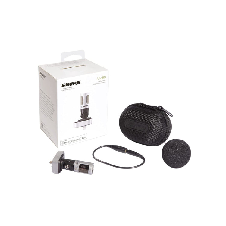 Shure Motiv MV88 iOS Digital Lightning Stereo Condenser Microphone