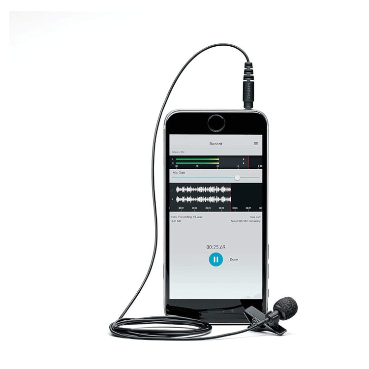 Shure Motiv MVL Lavalier Microphone for Smartphone or Tablet