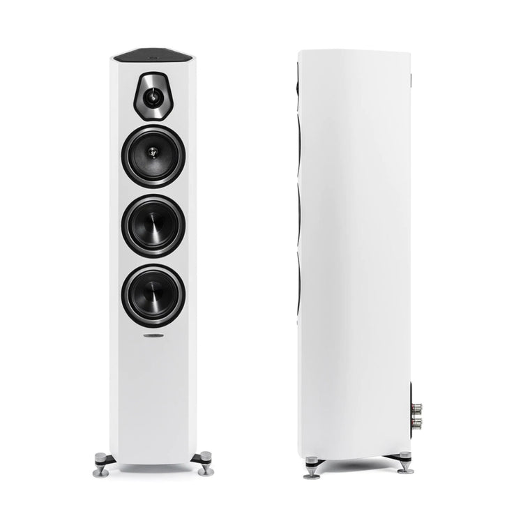 Sonus faber Sonetto III Floorstanding Speaker (White) - Ooberpad India