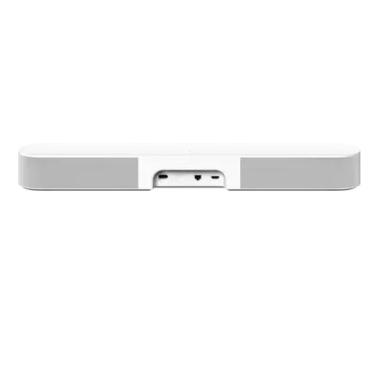 Sonos Beam Gen 2 Compact Smart TV Soundbar (White) - Rear View