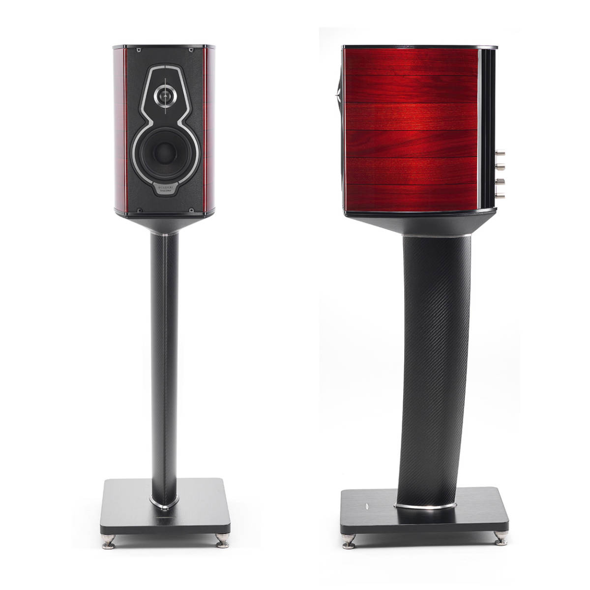 Sonus faber Guarneri Tradition Bookshelf Speaker - Red (Pair) - Ooberpad India