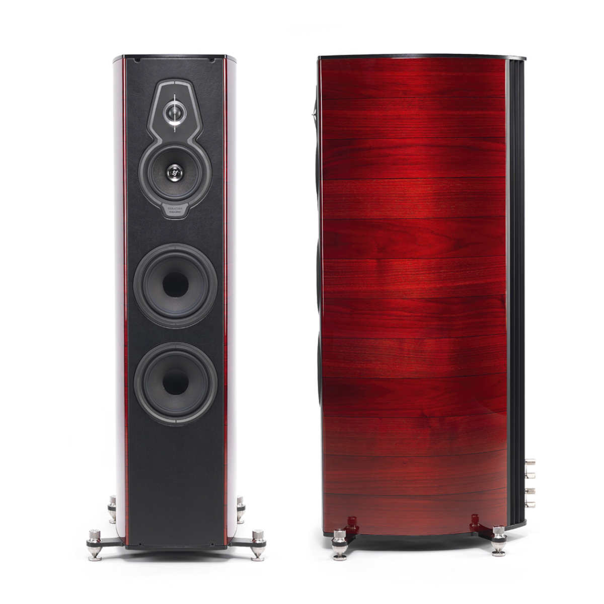 Sonus faber Serafino Tradition Floorstanding Speaker - Red (Pair) - Ooberpad India