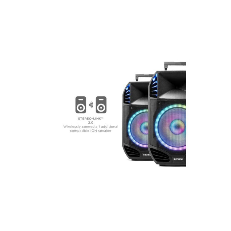 Stereo Ion ION Spectraboom Stereo Wireless Boombox With Lighted