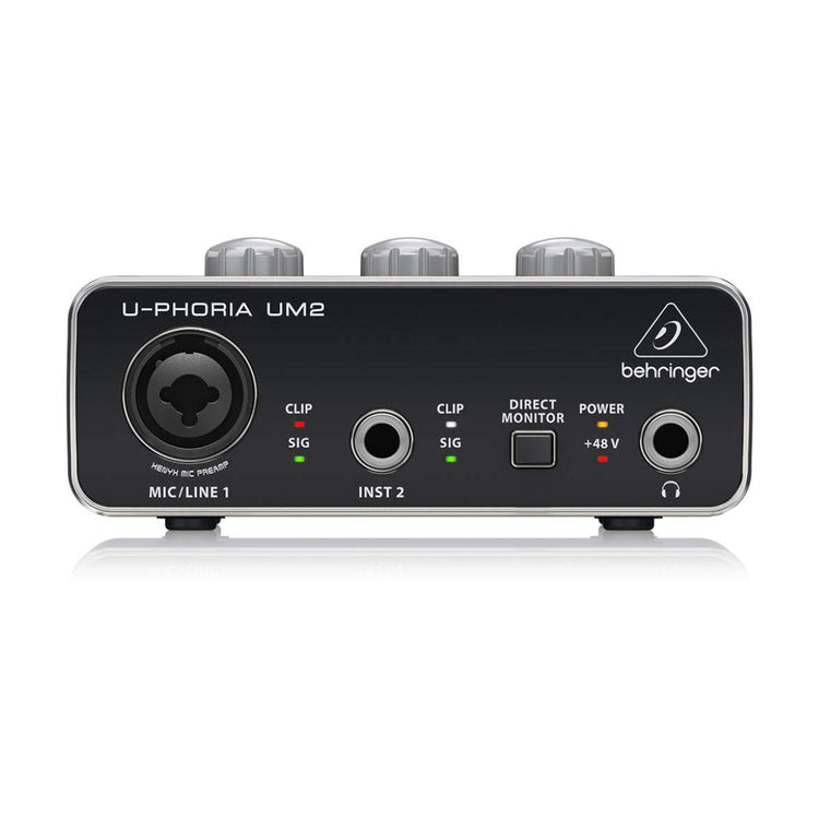 Behringer U-PHORIA UM2 2x2 USB Audio Interface with XENYX Mic Preamplifier - Ooberpad India