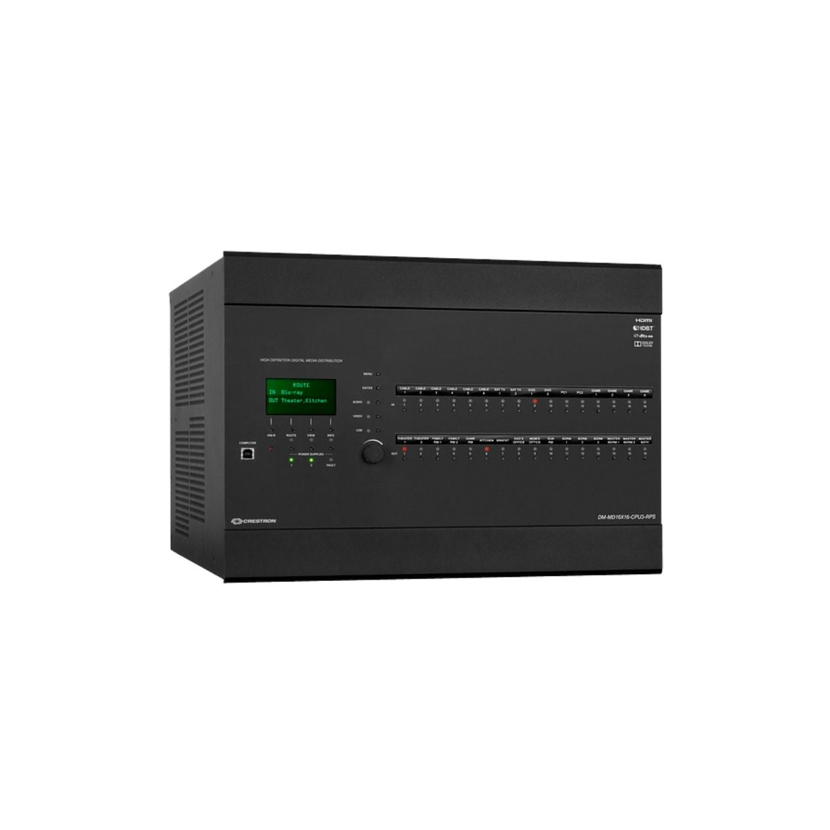 Crestron DM-MD16X16-CPU3-RPS 16x16 DigitalMedia™ Switcher with Redundant Power Supplies - Ooberpad