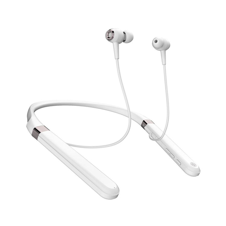 Yamaha EP-E70AWH Bluetooth Wireless Advance Noise-Cancelling Neckband Earphones (White) - Ooberpad India