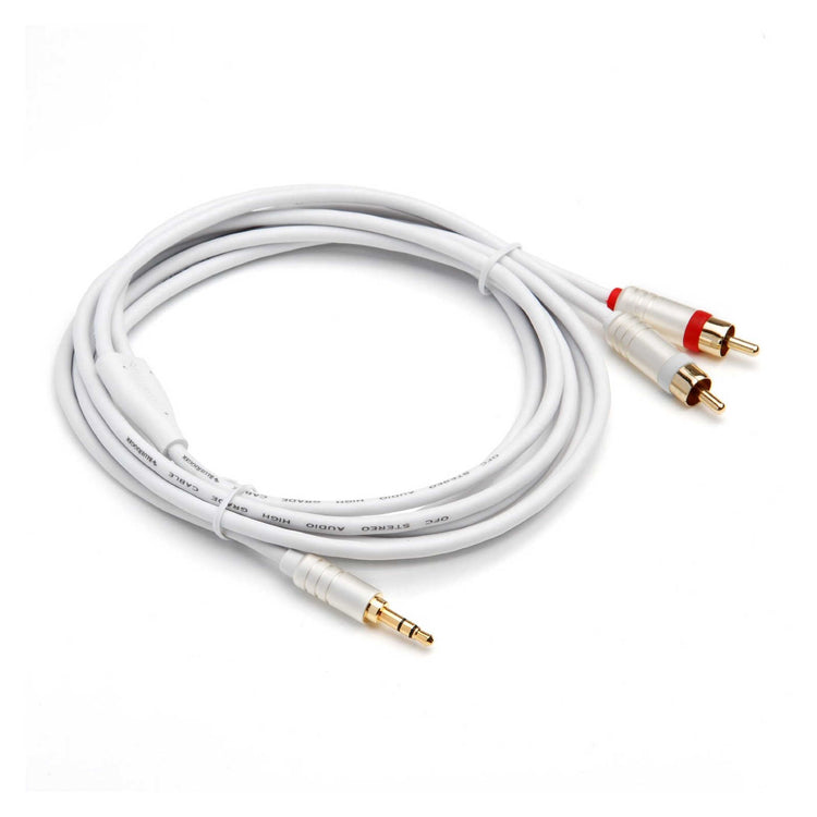 BlueRigger 3.5MM to RCA Stereo Audio Cable (8ft /12ft) -  Ooberpad