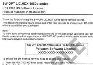 Polycom 1080p Codec for HDX 7000 revC, HDX 8000 revB and HDX 9000 revB syst (5150-26946-001) - Ooberpad